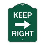 Keep Right Sign (Right Arrow)