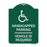 Handicapped Parking - Vehicle Id Required - (Handicapped Symbol)