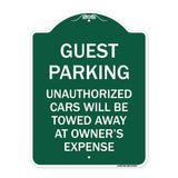 Guest Parking Unauthorized Cars Will Be Towed Away at Owner's Expense