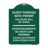 Guest Parking with Permit Violators Will Be Towed - Estacionamento De Visita Con Permiso Coches Sin Permiso Seran Remolcados