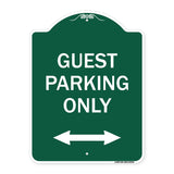 Guest Parking Only (With Bidirectional Arrow)