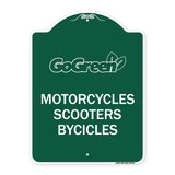 Go Green Sign Go Green - Motorcycles Scooters Bicycles