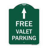 Free Valet Parking with Ahead Arrow