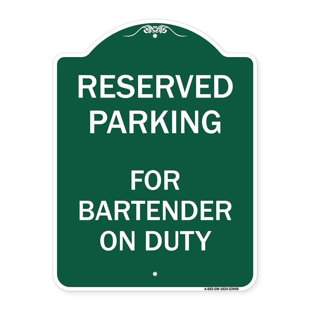 For Bartender on Duty