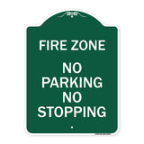 Fire Zone No Parking No Stopping