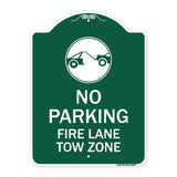 Fire Lane Tow Zone with Graphic