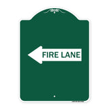 Fire Lane Left Arrow