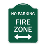 Fire Lane with Bidirectional Arrow