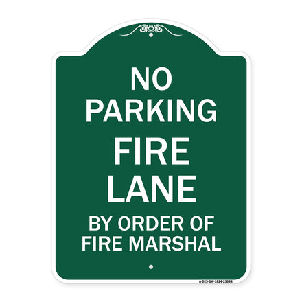 Fire Lane by Order of Fire Marshal