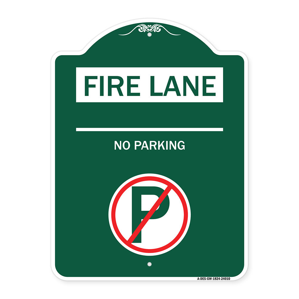 Fire Lane - No Parking (With No Parking Symbol)