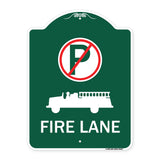 Fire Lane (With No Parking Symbol & Graphic)
