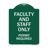 Faculty and Staff Parking Only Permit Required
