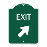 Exit Sign Exit with Right Arrow