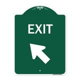 Exit Sign Exit with Left Arrow