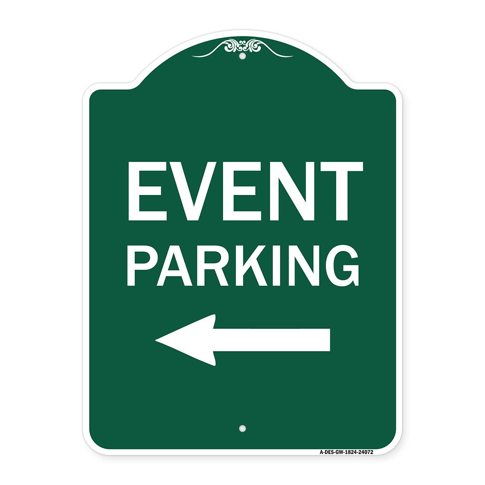 Event Parking Only (With Left Arrow)