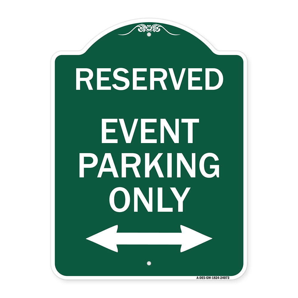 Event Parking Only (With Bidirectional Arrow)