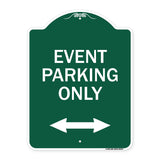 Event Parking Only (With Bidirectional Arrow)