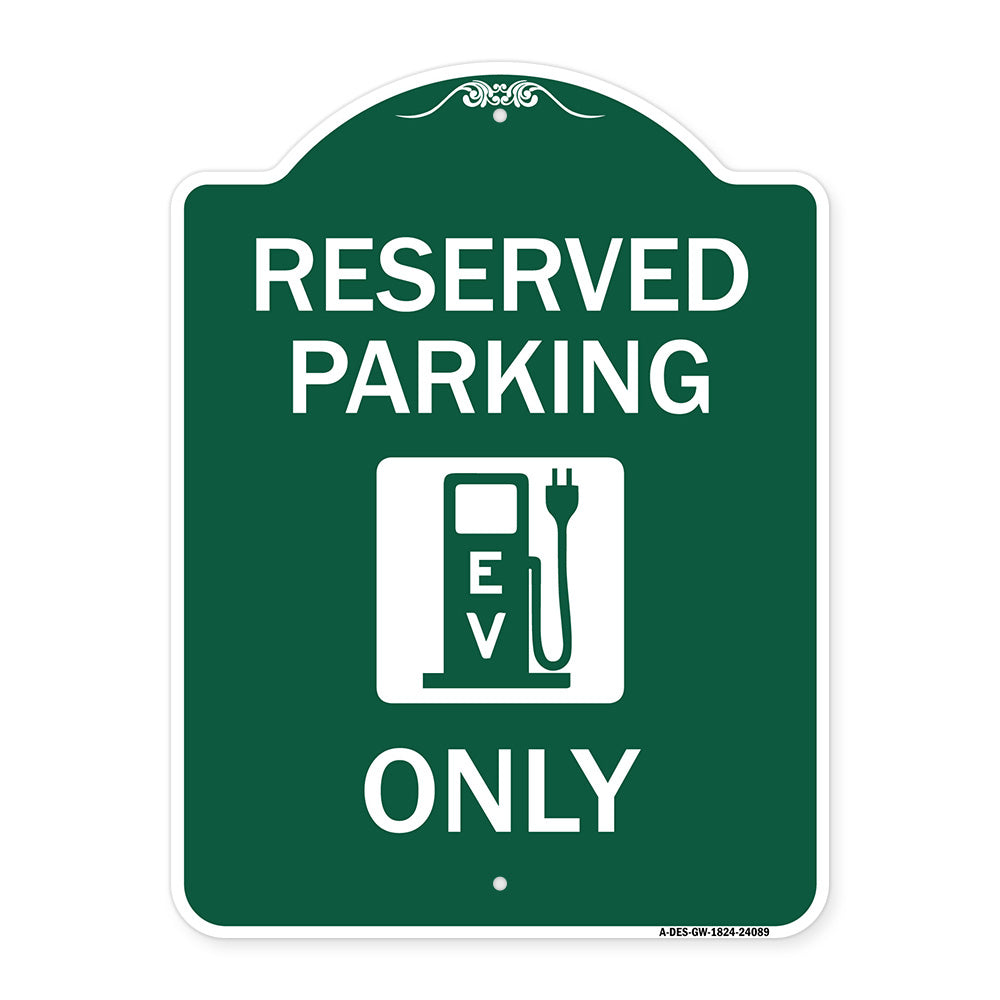 Ev Only (With Electric Vehicle Charging Station Graphic)