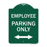 Employee Parking Only (With Bi-Directional Arrow)