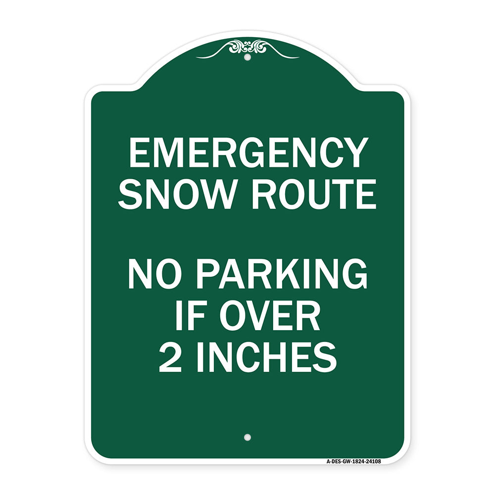 Emergency Snow Route No Parking Emergency Snow Route No Parking If Over 2 Inches