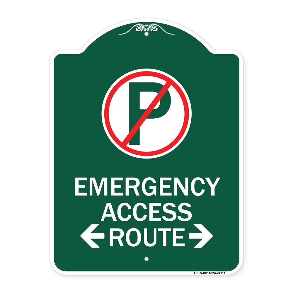 Emergency Access Route (With Bidirectional Arrow)