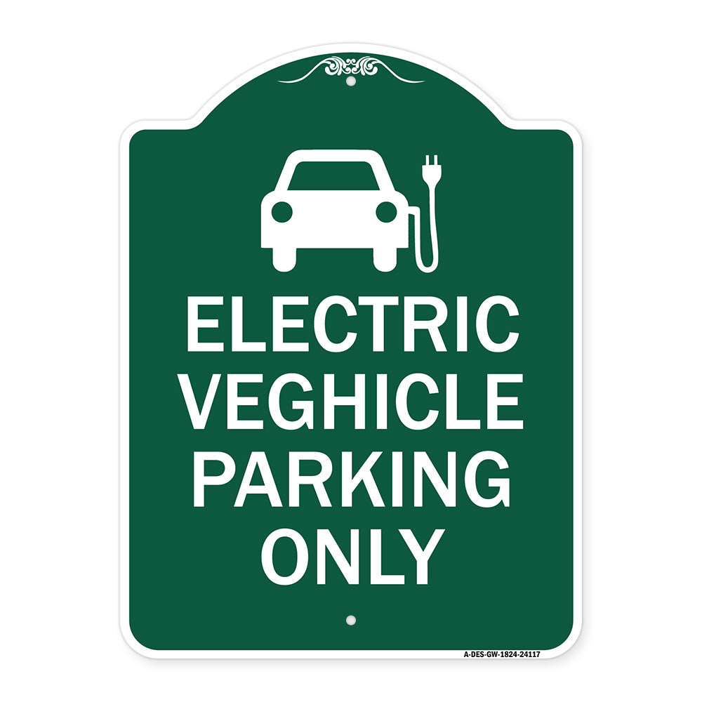 Electric Vehicle Parking Only (With Graphic)