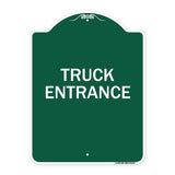 Driveway Sign Truck Entrance