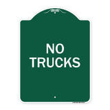 Driveway Sign No Trucks