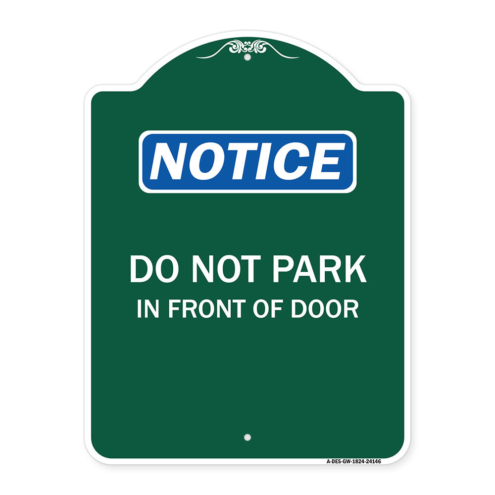 Do Not Park in Front of Door