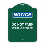 Do Not Park in Front of Door