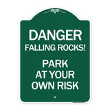 Danger Falling Rocks! - Park at Your Own Risk
