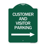 Customer and Visitor Parking (With Right Arrow)