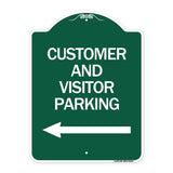 Customer and Visitor Parking (With Left Arrow)