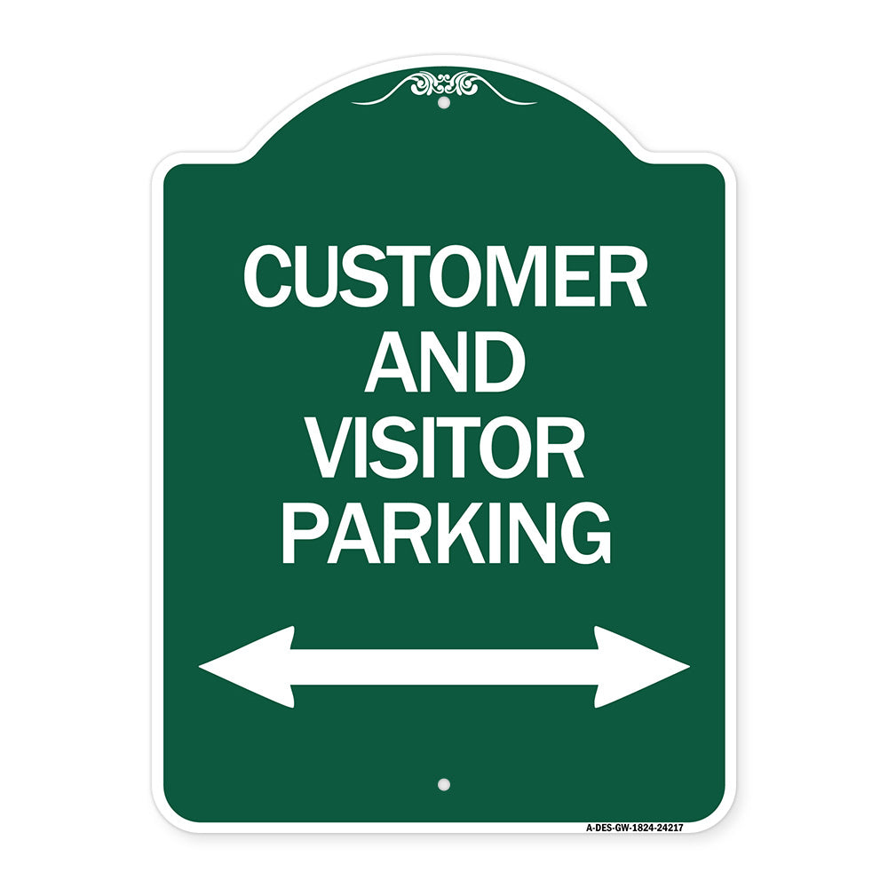 Customer and Visitor Parking (Bidirectional Arrow)