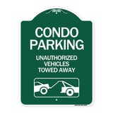 Condo Parking - Unauthorized Vehicles Towed Away (With Car Tow Graphic)