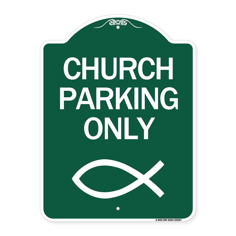 Church Parking Only (Symbol)