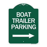 Boat Trailer Parking (With Right Arrow Symbol)