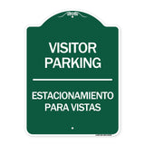 Bilingual Reserved Parking Sign Visitor Parking Estacionamiento Para Visitas