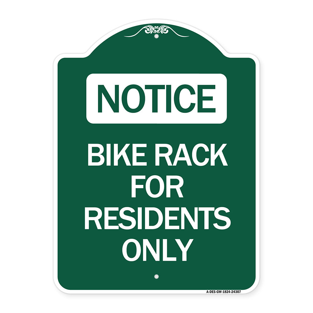 Bike Rack for Residents Only