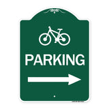 Bicycle Symbol Parking (Right Arrow