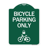 Bicycle Parking Only (With Cycle and Lock Symbol