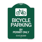 Bicycle Parking by Permit Only C.V.S. 21210 (With Bicycle Graphic)