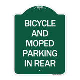 Bicycle and Moped Parking in Rear