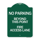 Beyond This Point Fire Access Lane