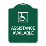 Assistance Available with Handicap Symbol