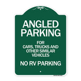 Angled Parking for Cars Trucks and Similar Vehicles - No RV Parking