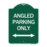 Angle Parking Only (With Bidirectional Arrow)