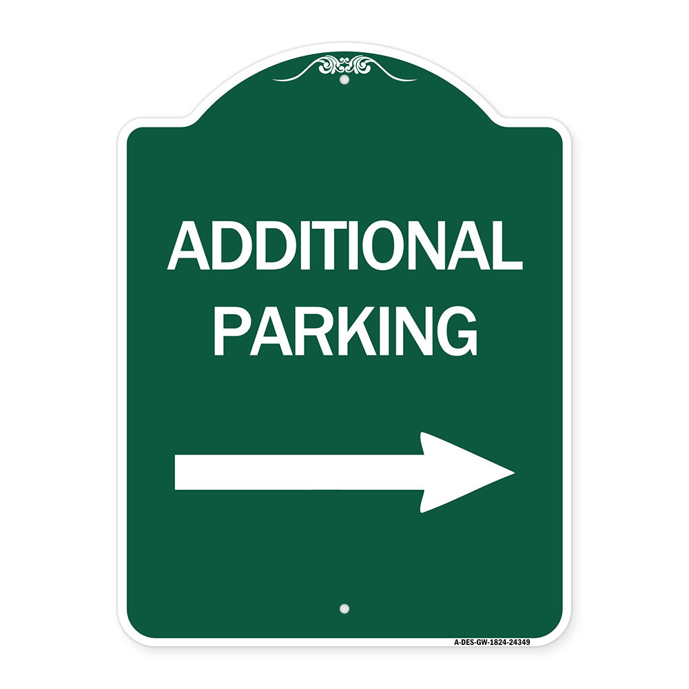 Additional Parking Sign (Right Arrow)