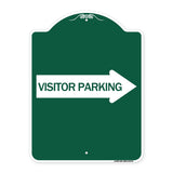 Visitor Parking (With Right Arrow)