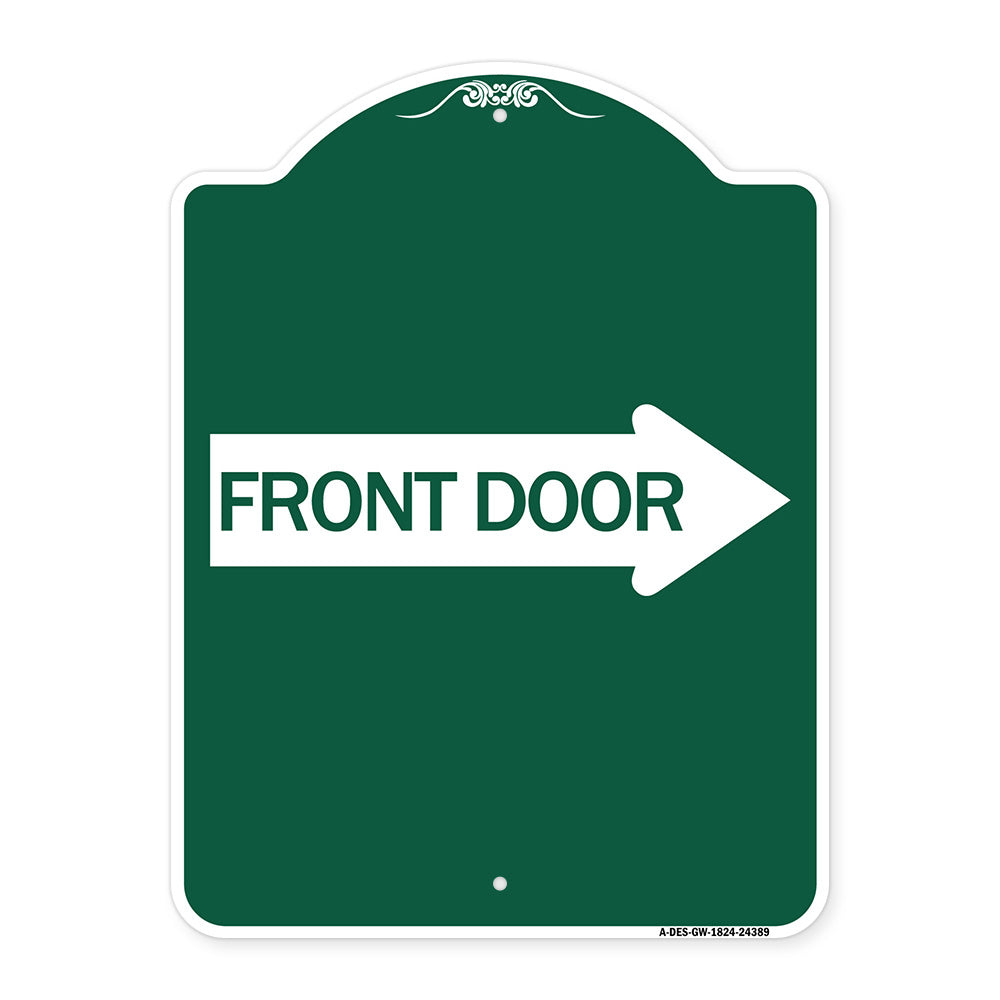 Front Door (With Right Arrow)